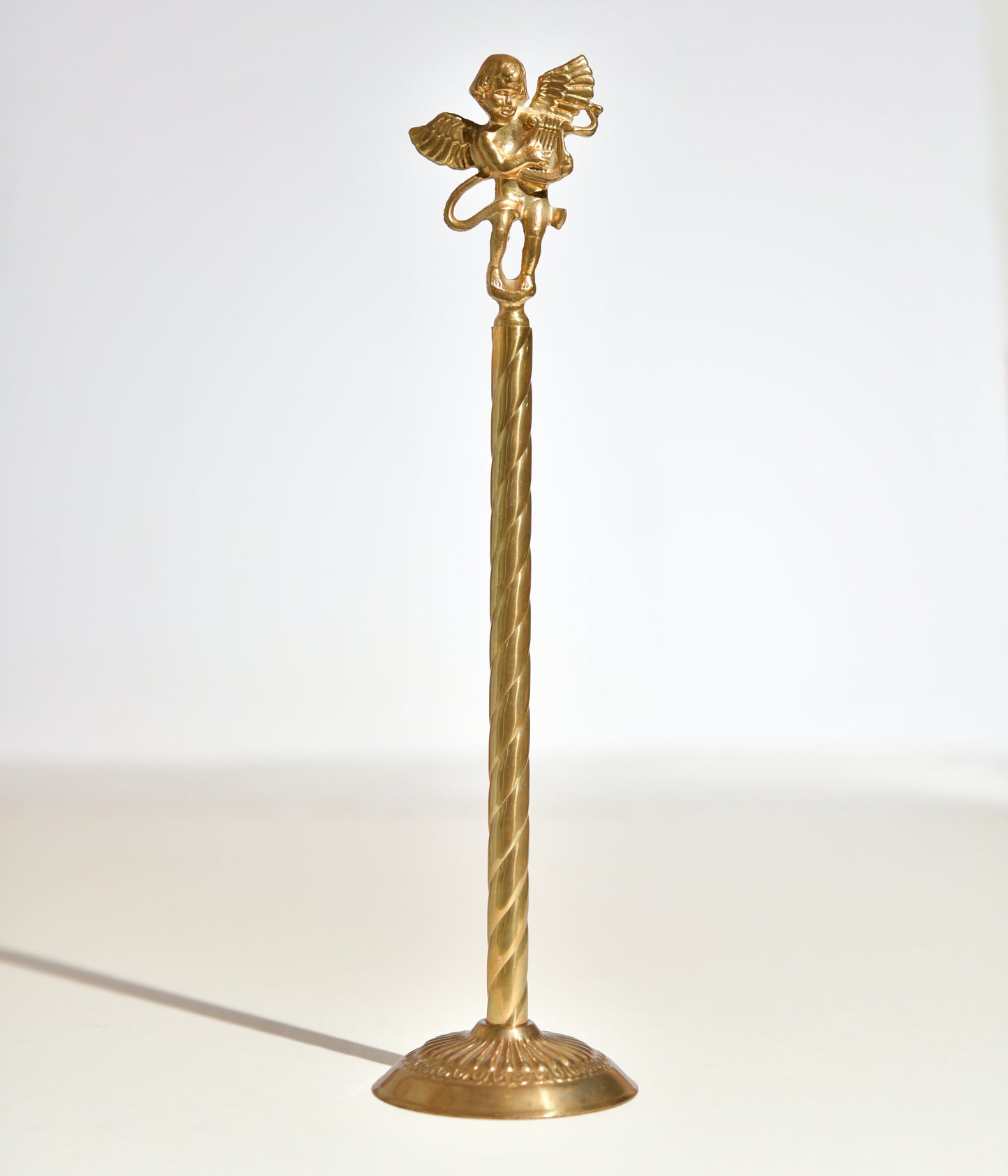 Vintage Brass Angel Kitchen Roll Holder