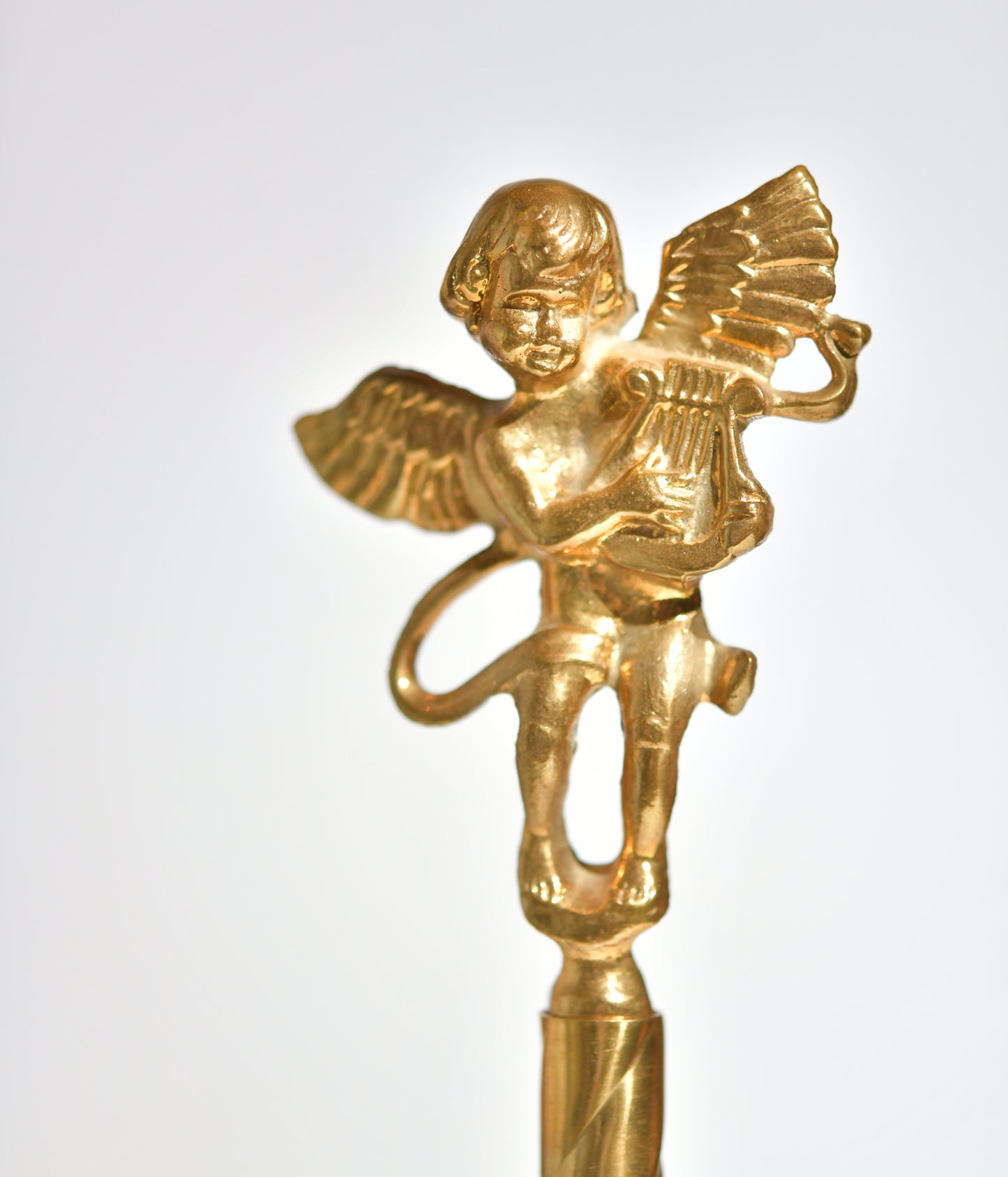 Vintage Brass Angel Kitchen Roll Holder