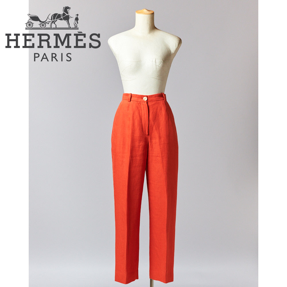 【SIZE:34】HERMES マルジェラ期 オレンジ パンツ