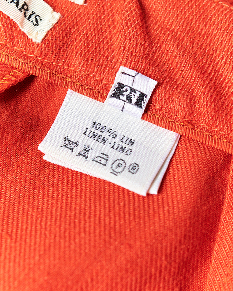 【SIZE:34】HERMES マルジェラ期 オレンジ パンツ