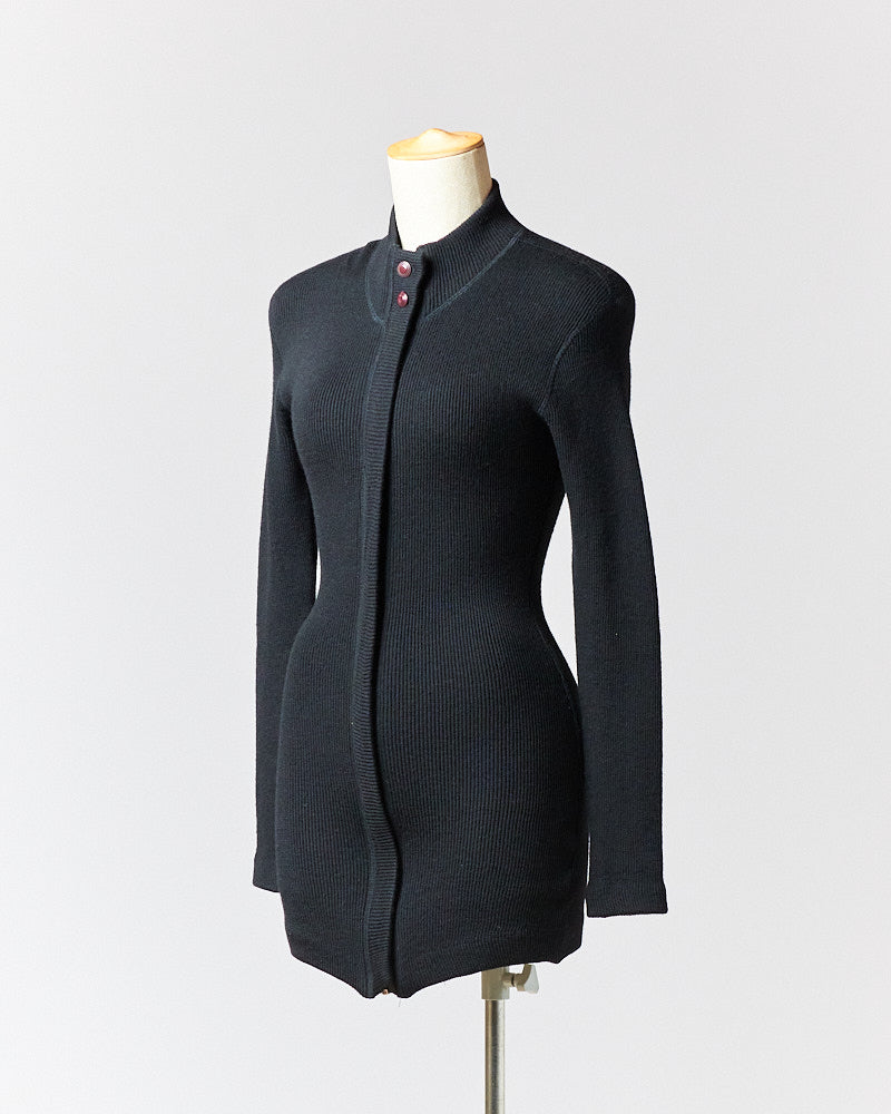 【SIZE:9】80s 90s ISSEY MIYAKE ニット ワンピース イッセイミヤケ