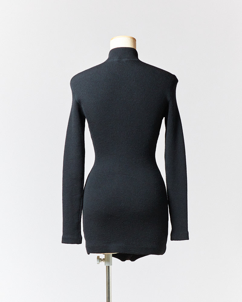 【SIZE:9】80s 90s ISSEY MIYAKE ニット ワンピース イッセイミヤケ