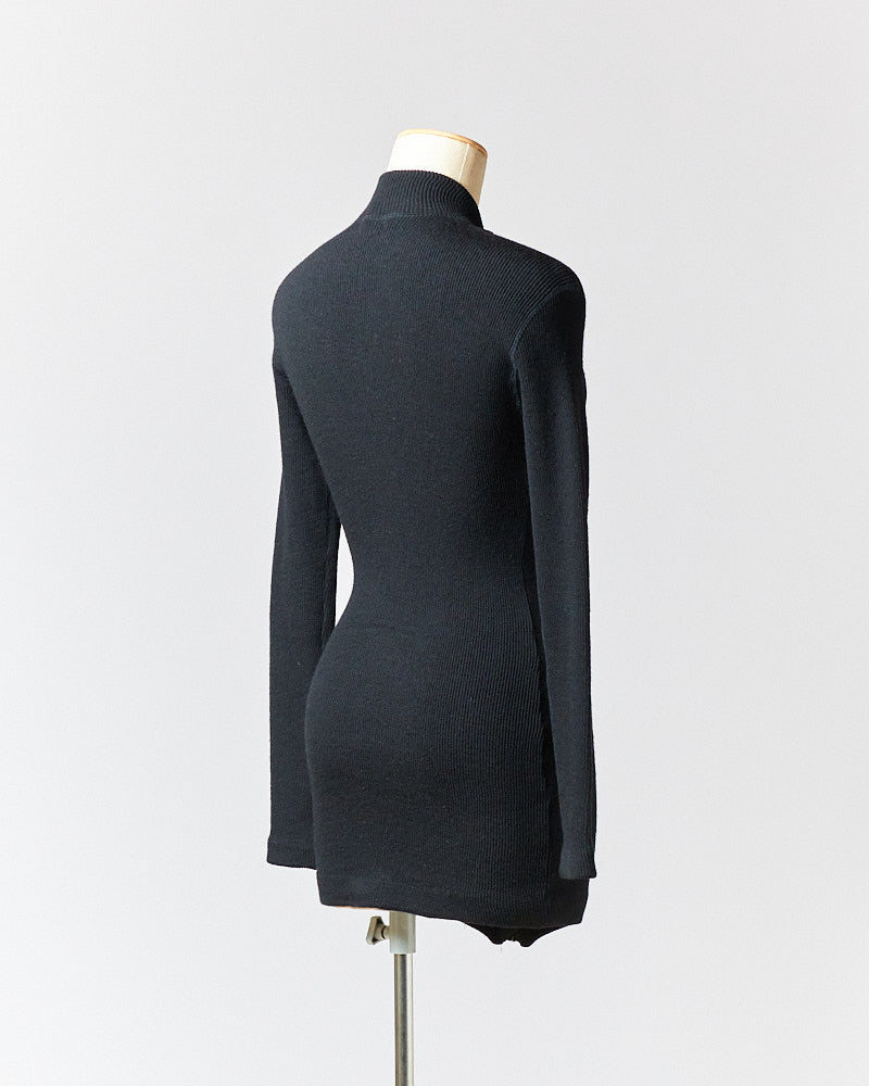 【SIZE:9】80s 90s ISSEY MIYAKE ニット ワンピース イッセイミヤケ