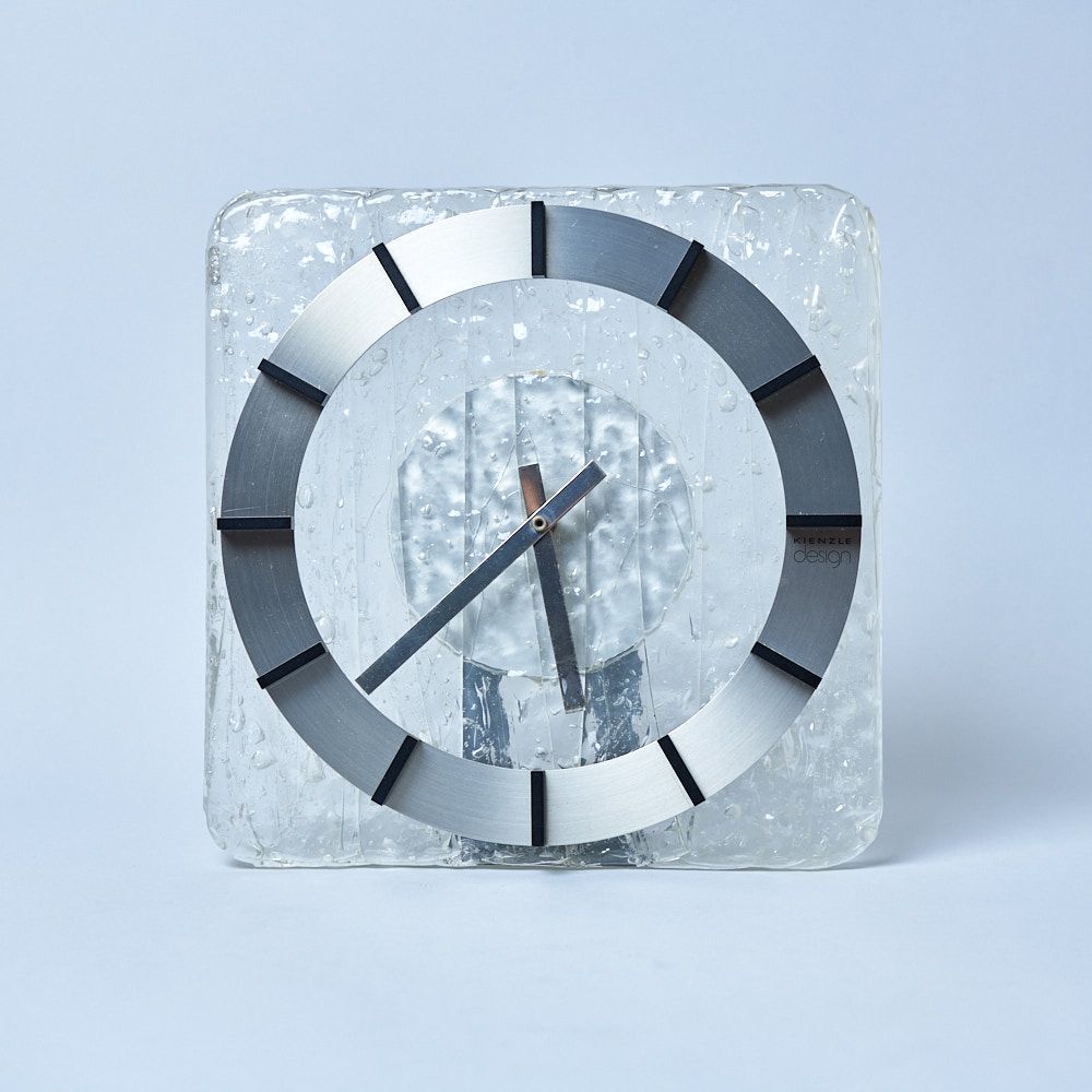 1970s Space Age Midcentury Kienzle Germany Ice Look Clock – KASAMO