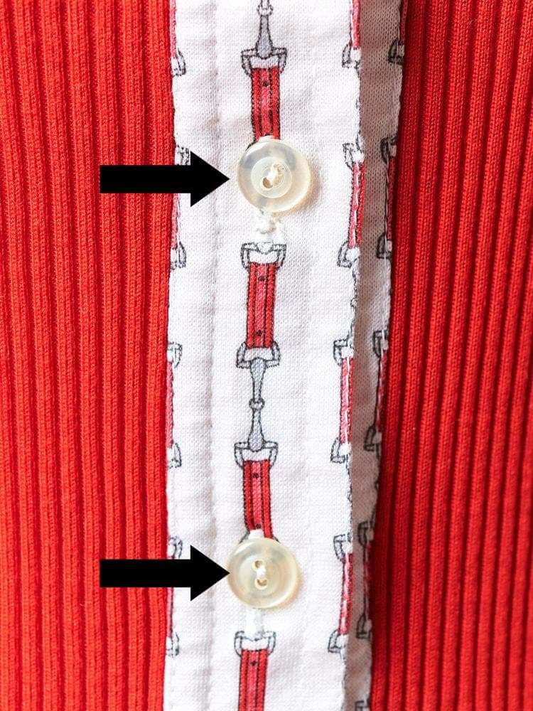 【SIZE:38】CELINE ヴィンテージセリーヌ 長袖シャツ 赤