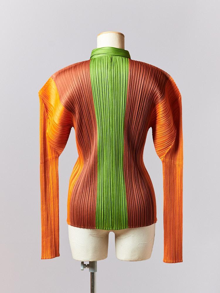 【SIZE:3】PLEATS PLEASE 長袖ボタンダウンシャツ