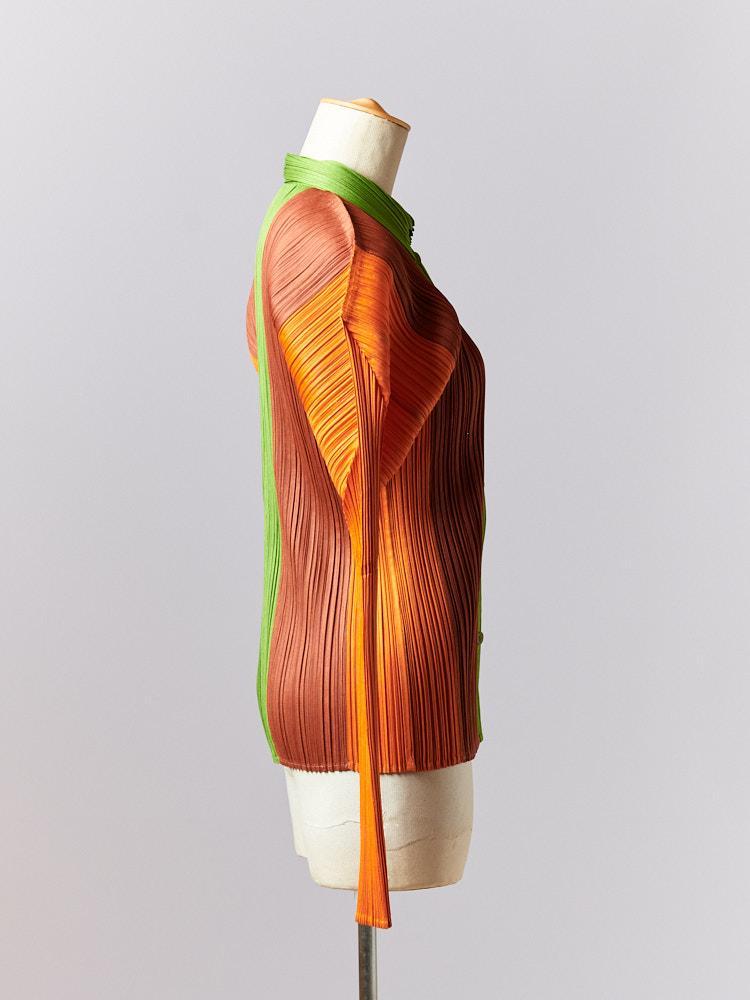 【SIZE:3】PLEATS PLEASE 長袖ボタンダウンシャツ