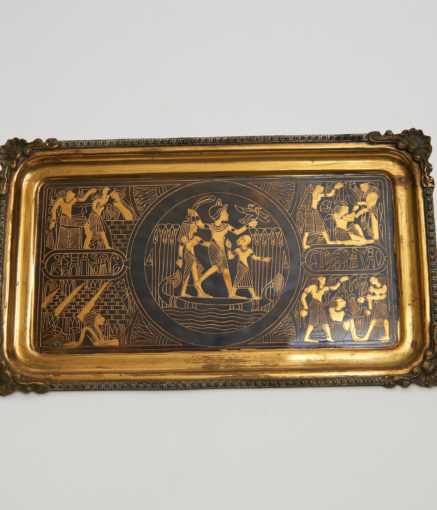 Egyptian Brass and Copper Plate/Wall Hanging