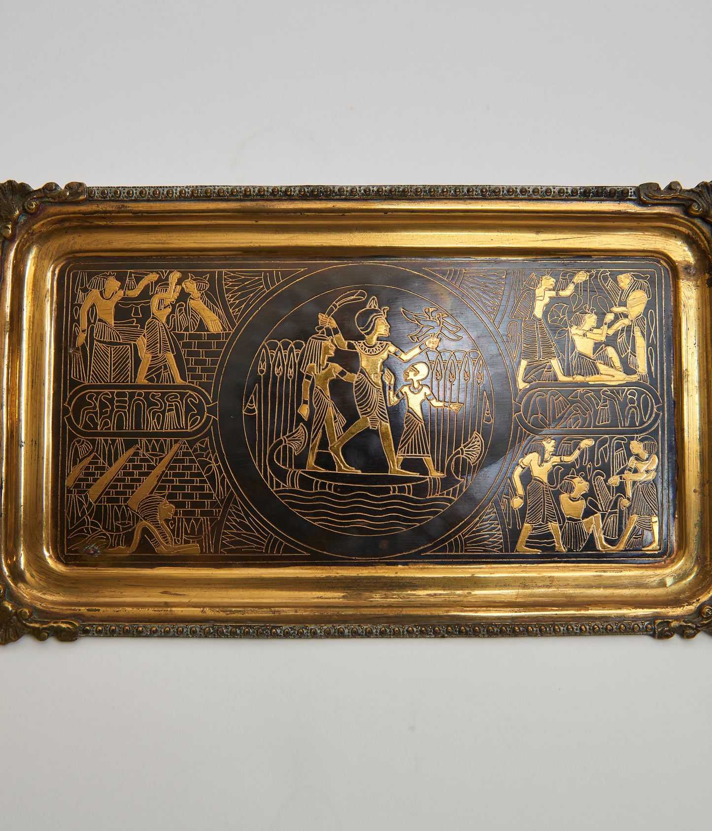 Egyptian Brass and Copper Plate/Wall Hanging