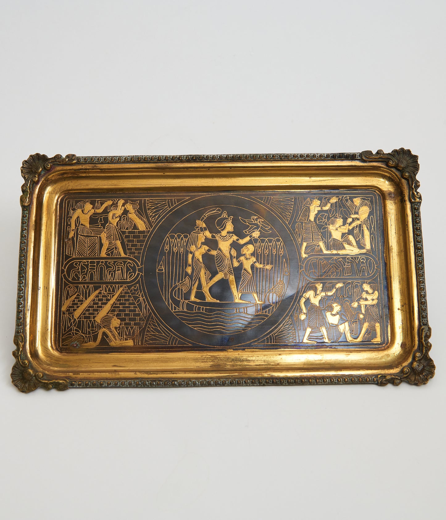 Egyptian Brass and Copper Plate/Wall Hanging