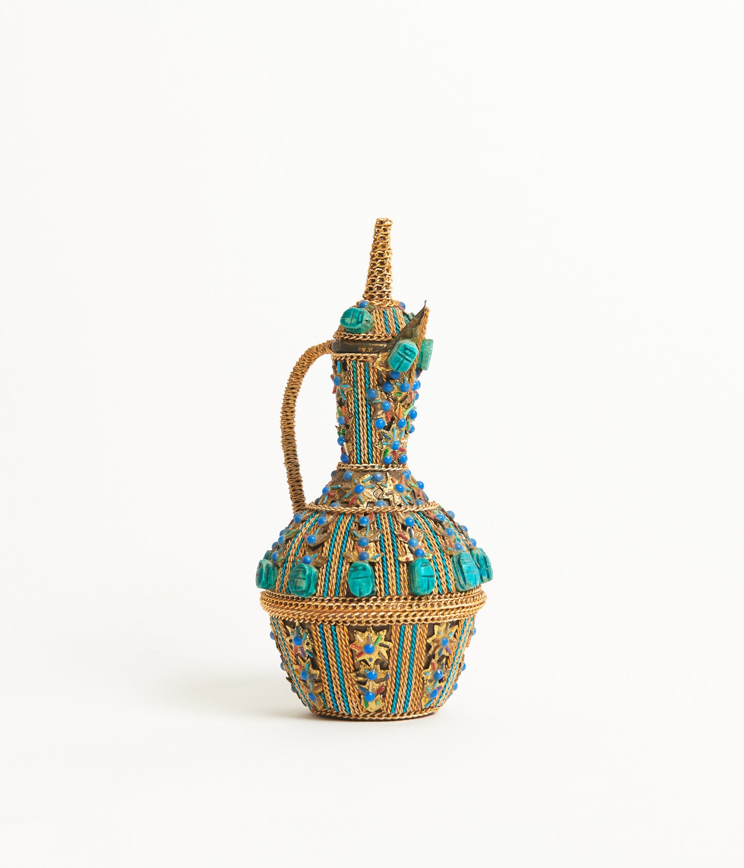 Moroccan turquoise coral object