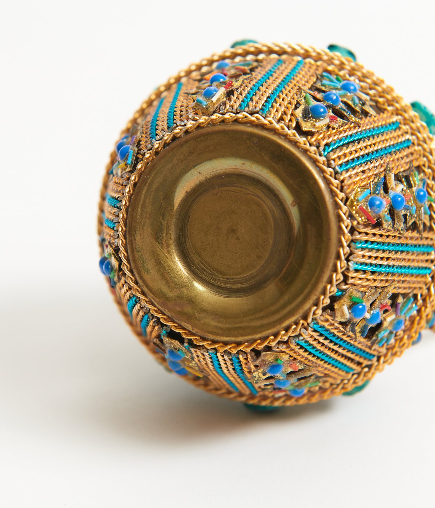 Moroccan turquoise coral object