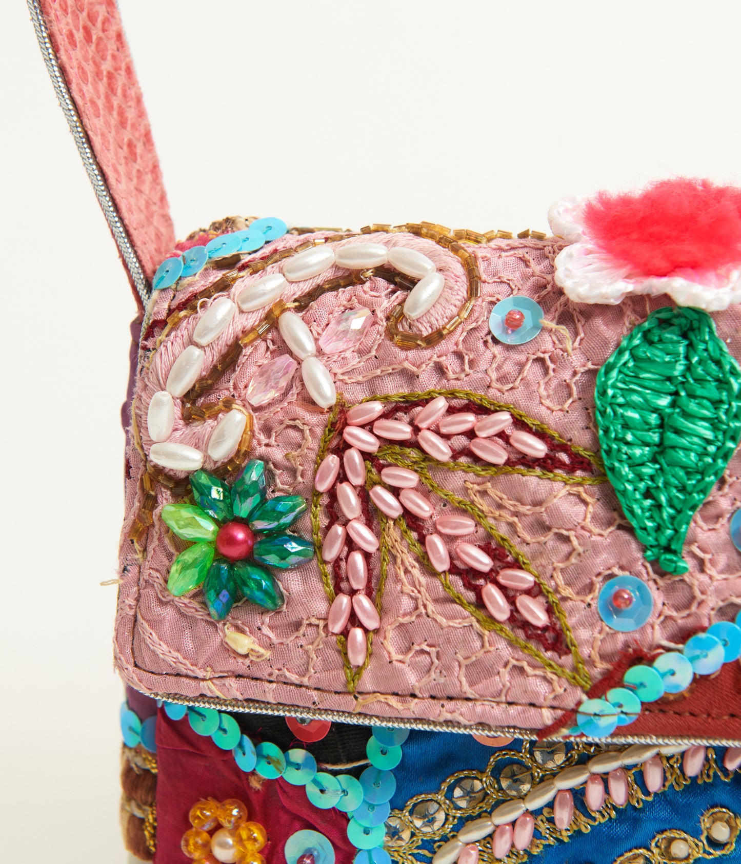 Embroidered Beaded Bag