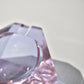 Vintage Czech glass lavender purple ashtray