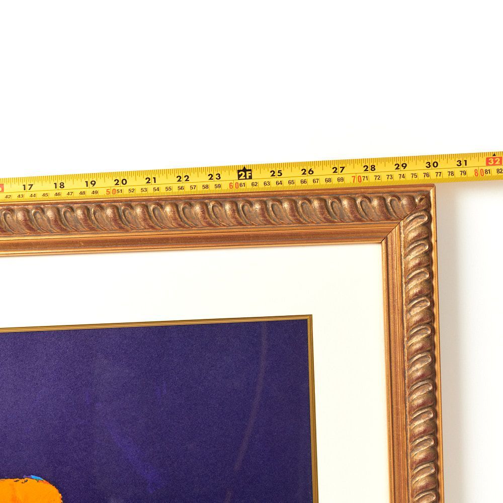 Patrick Reault "Orange Bouquet" w/frame lithograph 額装　壁掛け絵画