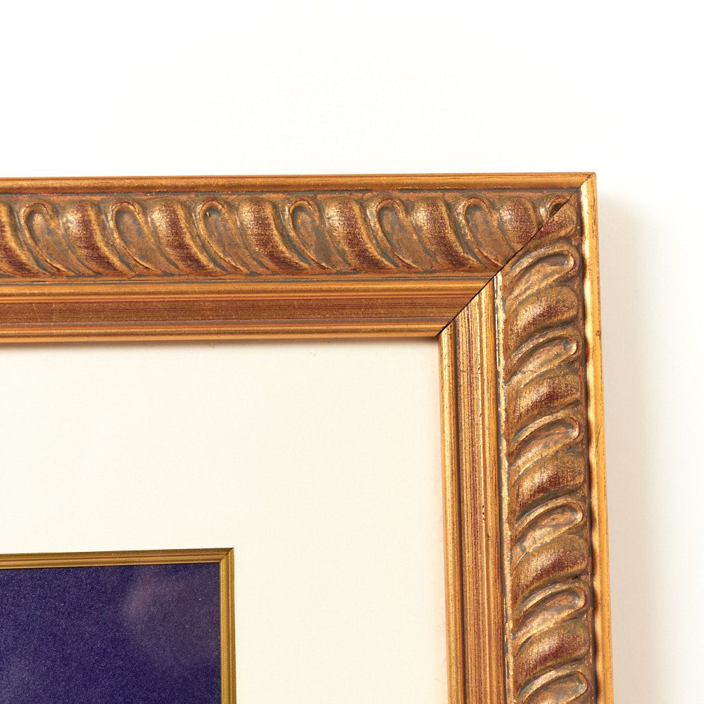 Patrick Reault "Orange Bouquet" w/frame lithograph 額装　壁掛け絵画