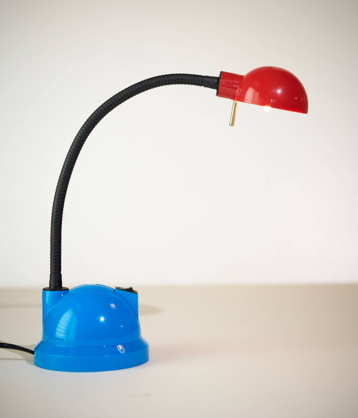 80’s Postmodern Gooseneck Table Lamp Made in Holland