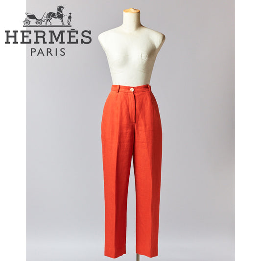【SIZE:34】HERMES マルジェラ期 オレンジ パンツ