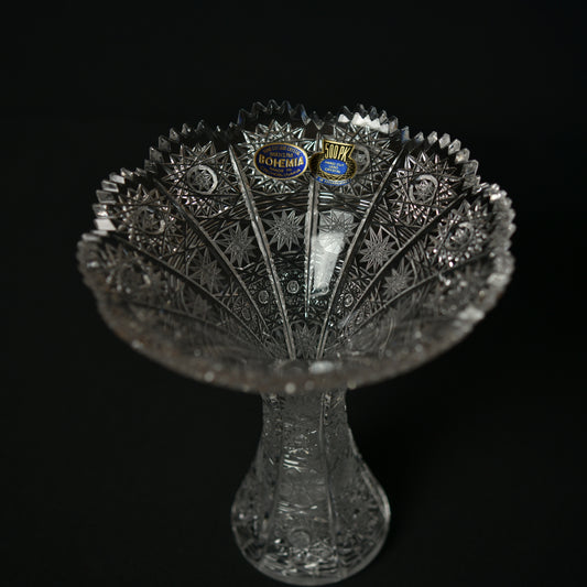 Classic 500 p.k. Bohemian Czech Republic Crystal Queen Lace Glass Vase