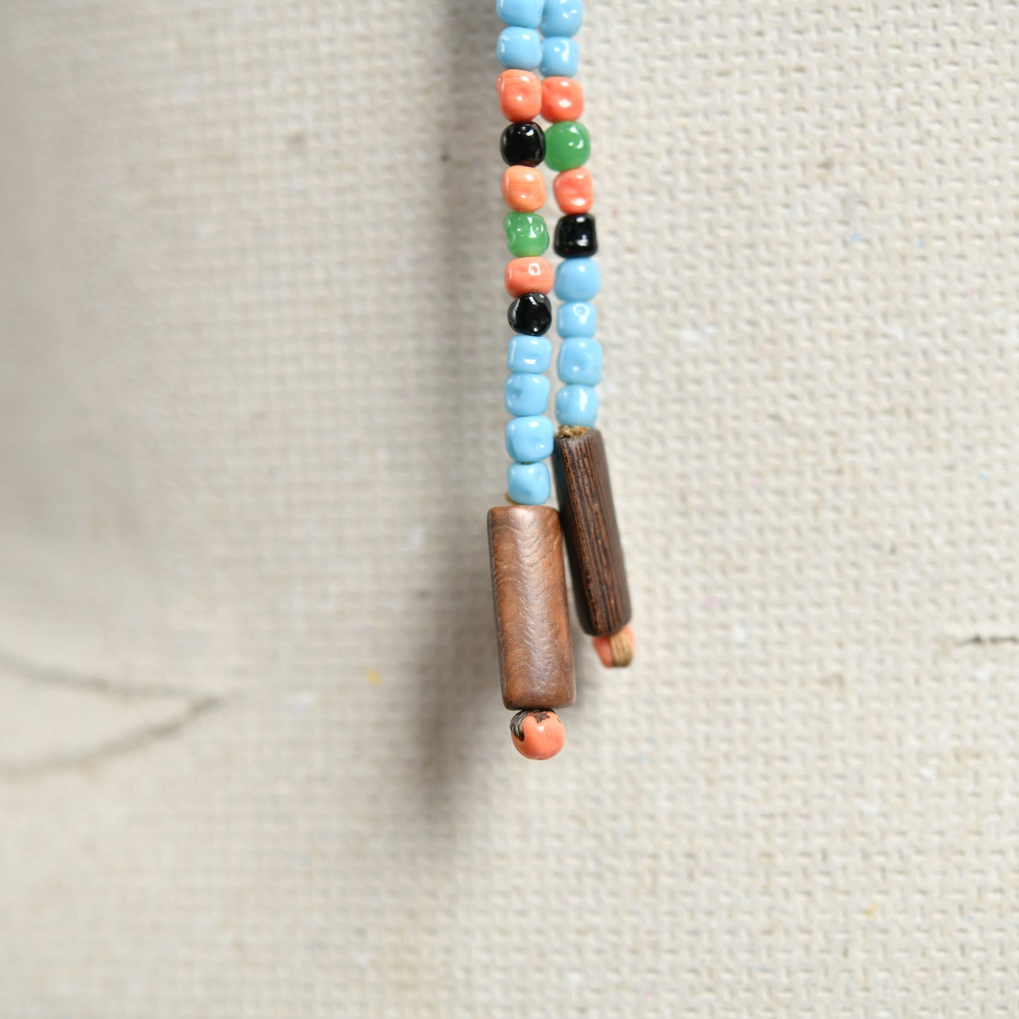 vintage boho beaded summer necklace