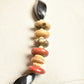 80s chunky stone beaded necklace