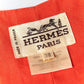 【SIZE:38】HERMES リネン100% エルメス オレンジリネンドレス