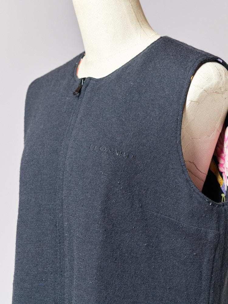 【SIZE:約38】LEONARD リバーシブルベスト