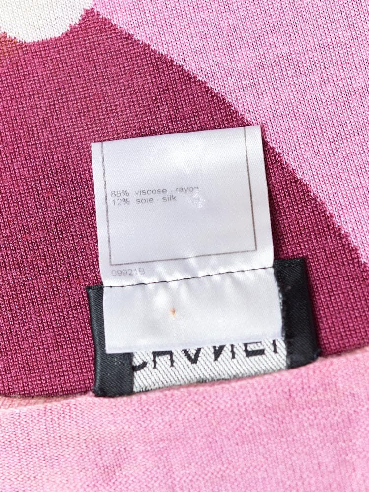 【SIZE:38】CHANEL Multicolor 薄手レーヨンシルクTops