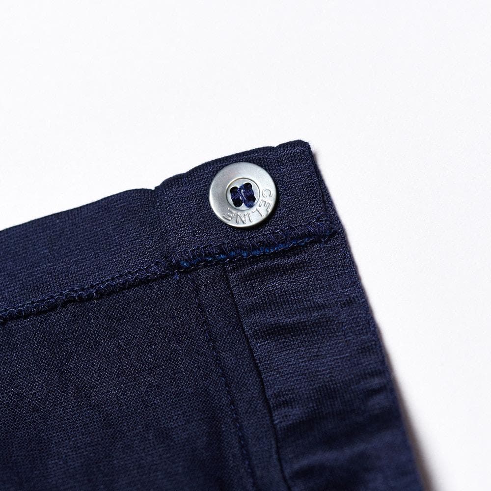 【SIZE:FR36】CELINEヴィンテージセリーヌシャツ ネイビー 刺繍