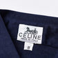 【SIZE:FR36】CELINEヴィンテージセリーヌシャツ ネイビー 刺繍