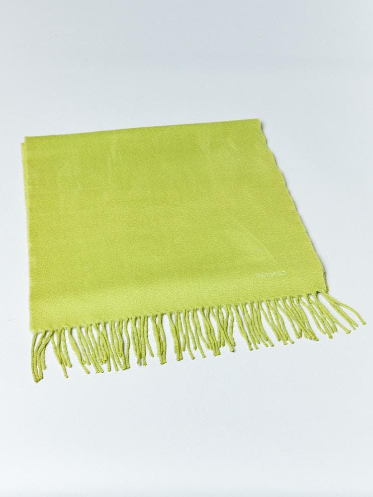 【158cm×40cm】HERMESロゴ刺繍 カシミヤ100%ストール