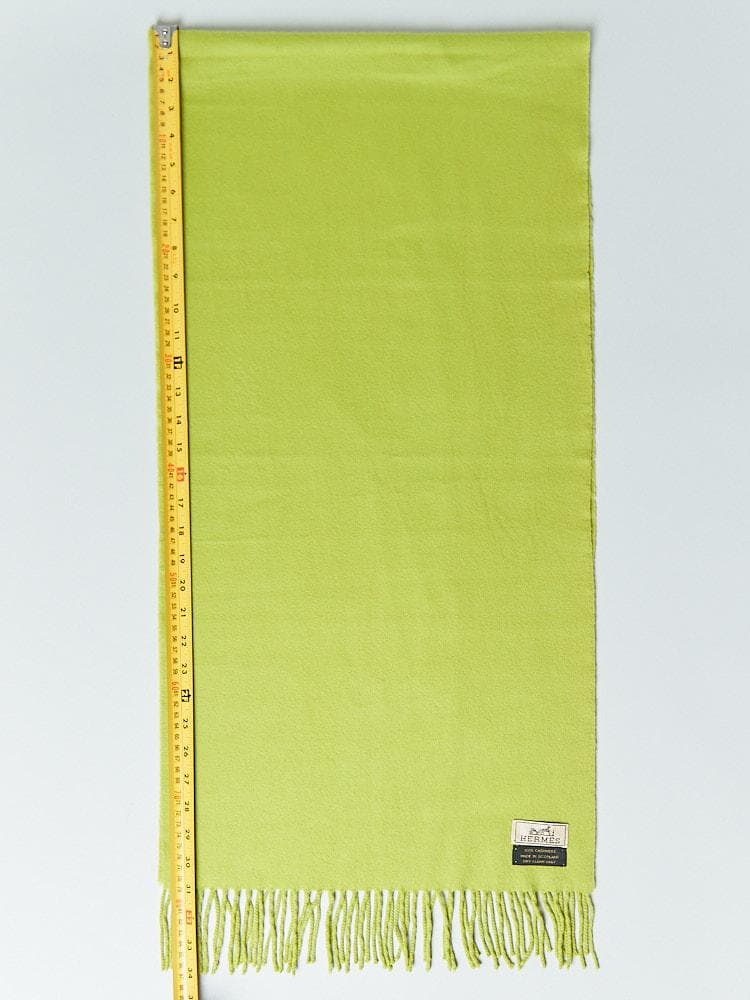 【158cm×40cm】HERMESロゴ刺繍 カシミヤ100%ストール