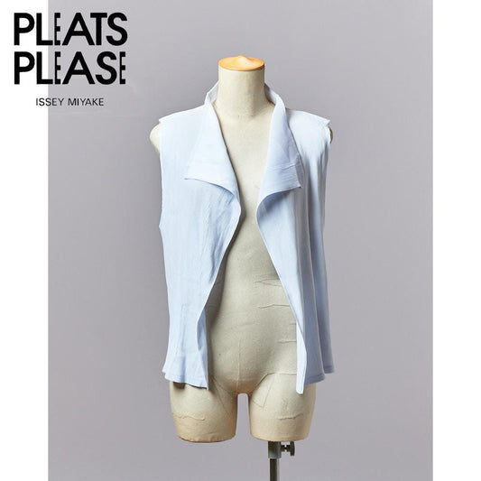 【SIZE:3】PLEATS PLEASE スカイブループリーツベスト