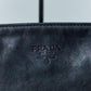 【30.5cm×23.5cm×マチ有】PRADA レザーナイロンショルダーバッグ