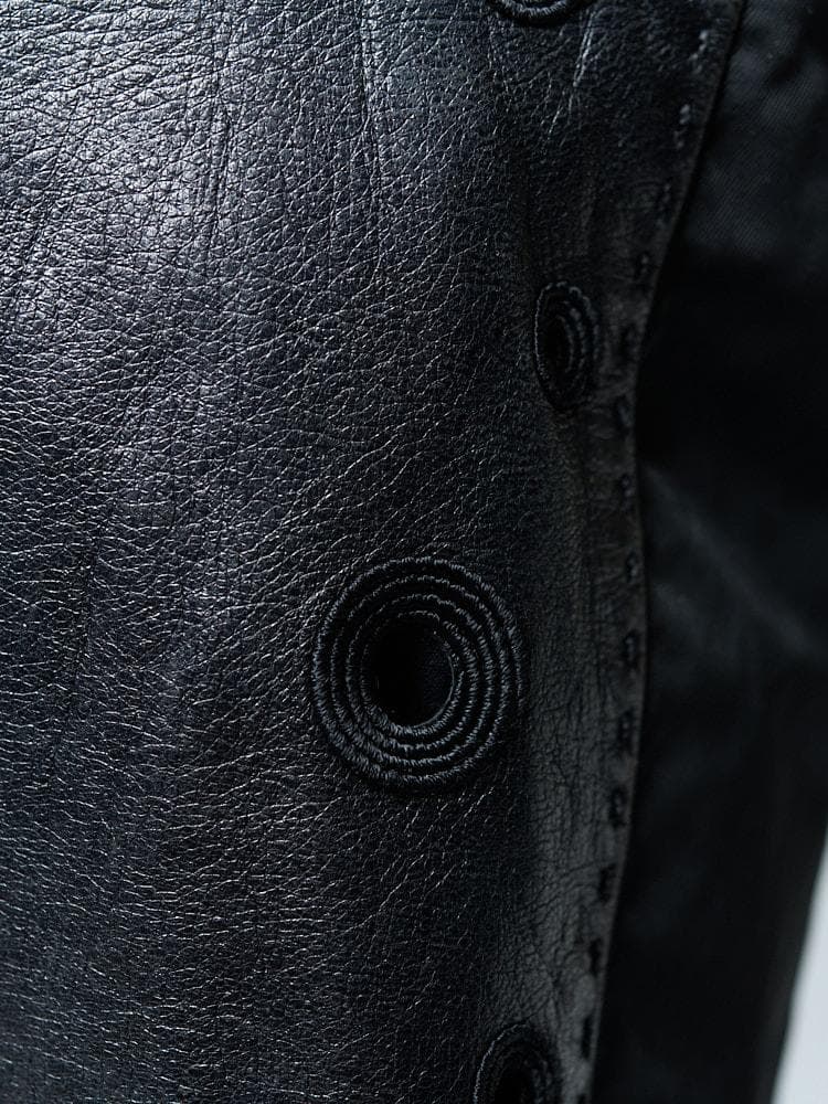 【30.5cm×23.5cm×マチ有】PRADA レザーナイロンショルダーバッグ