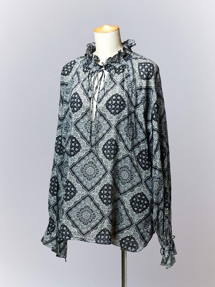 【SIZE:40】2018 SAINT LAURENT コットン100% シアー