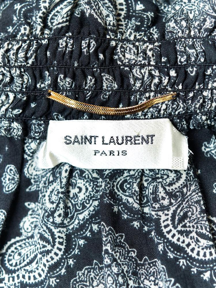 【SIZE:40】2018 SAINT LAURENT コットン100% シアー