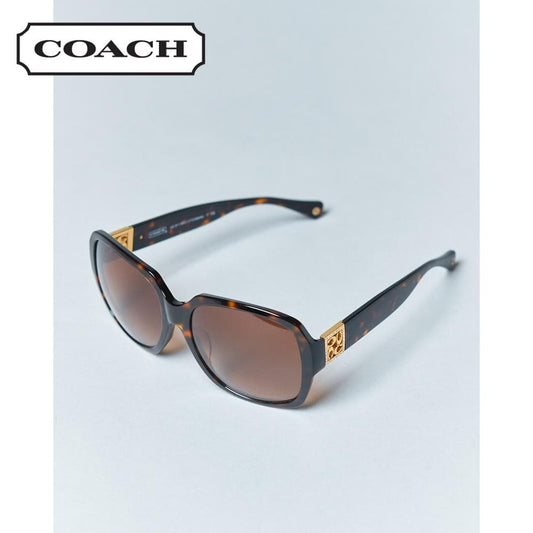 【58□17-140】COACH 度なしベッコウサングラス