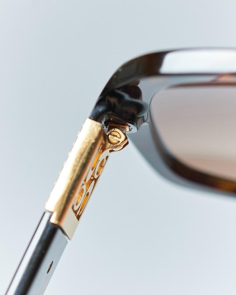 【58□17-140】COACH 度なしベッコウサングラス