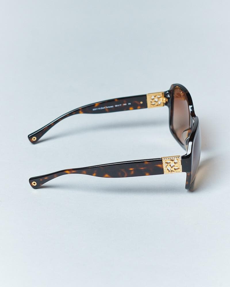 【58□17-140】COACH 度なしベッコウサングラス