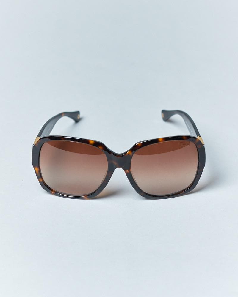 【58□17-140】COACH 度なしベッコウサングラス