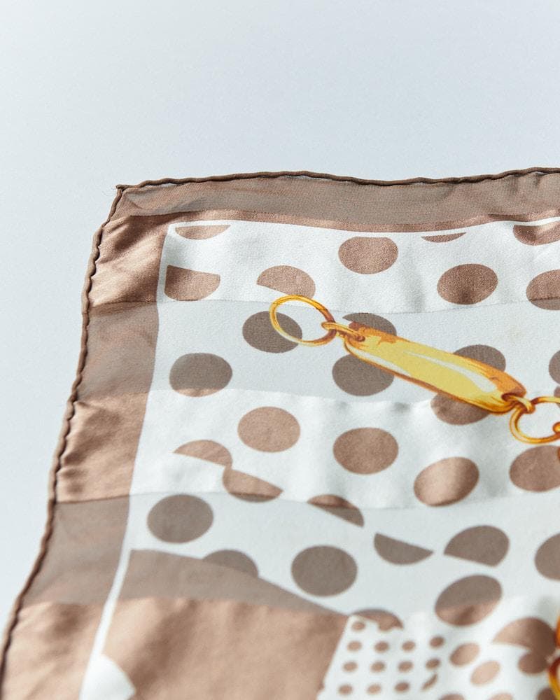 【56cm×56cm】Christian Dior タグ付 シルクスカーフ