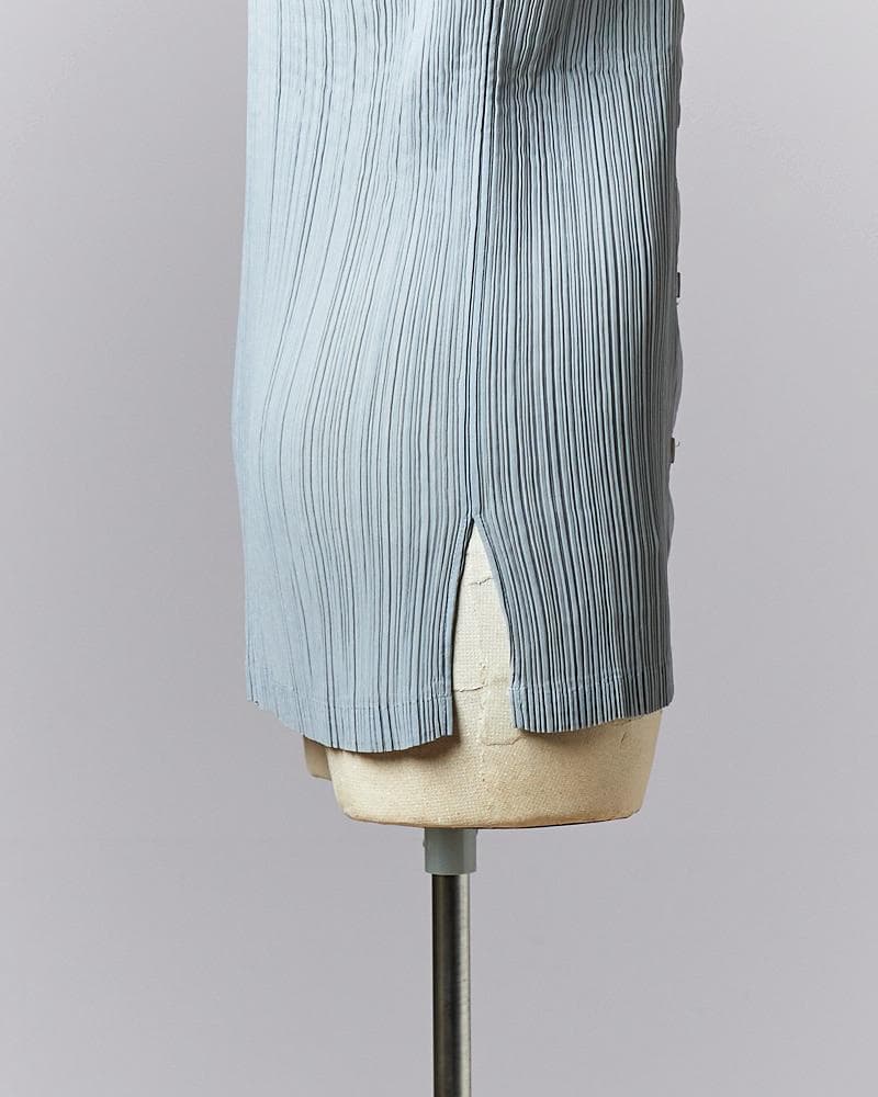 【SIZE : L】 ISSEY MIYAKE 長袖プリーツボタンダウンシャツ