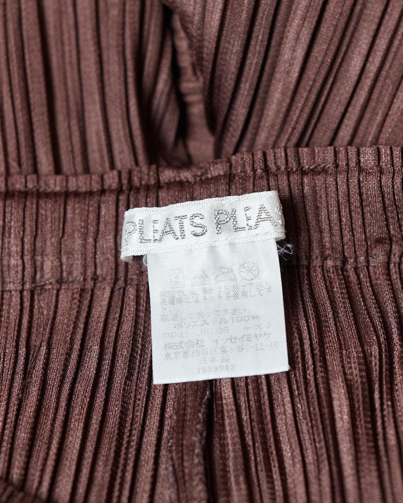 【SIZE:3】PLEATS PLEASE イッセイミヤケ ロングslitパンツ