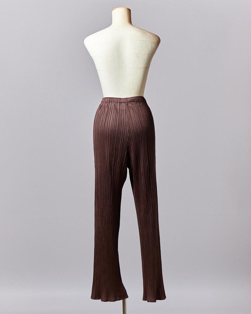 【SIZE:3】PLEATS PLEASE イッセイミヤケ ロングslitパンツ