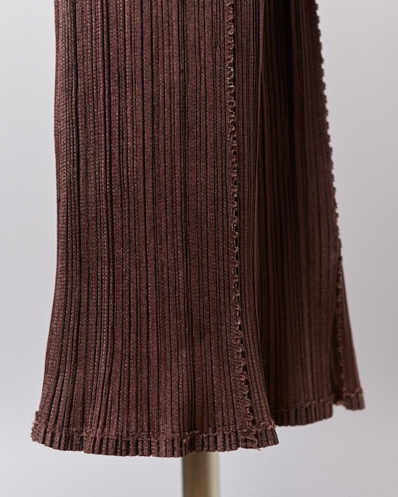 【SIZE:3】PLEATS PLEASE イッセイミヤケ ロングslitパンツ