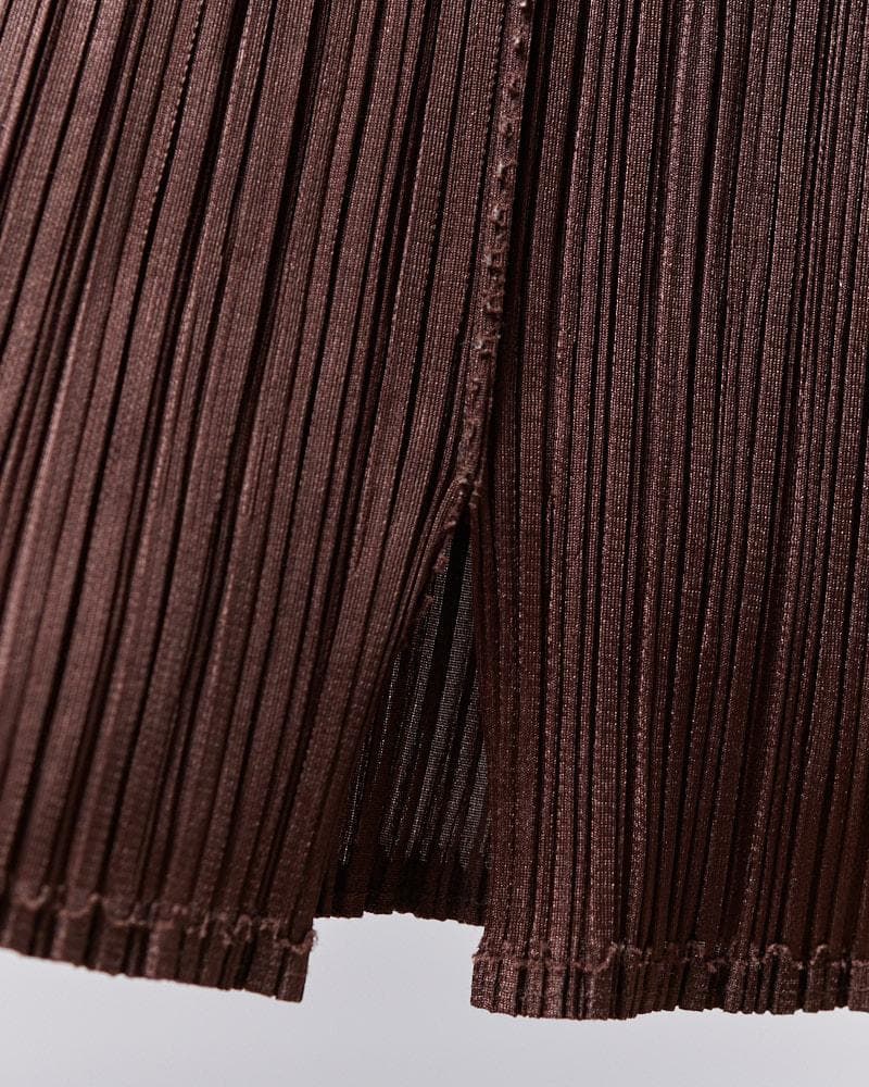 【SIZE:3】PLEATS PLEASE イッセイミヤケ ロングslitパンツ