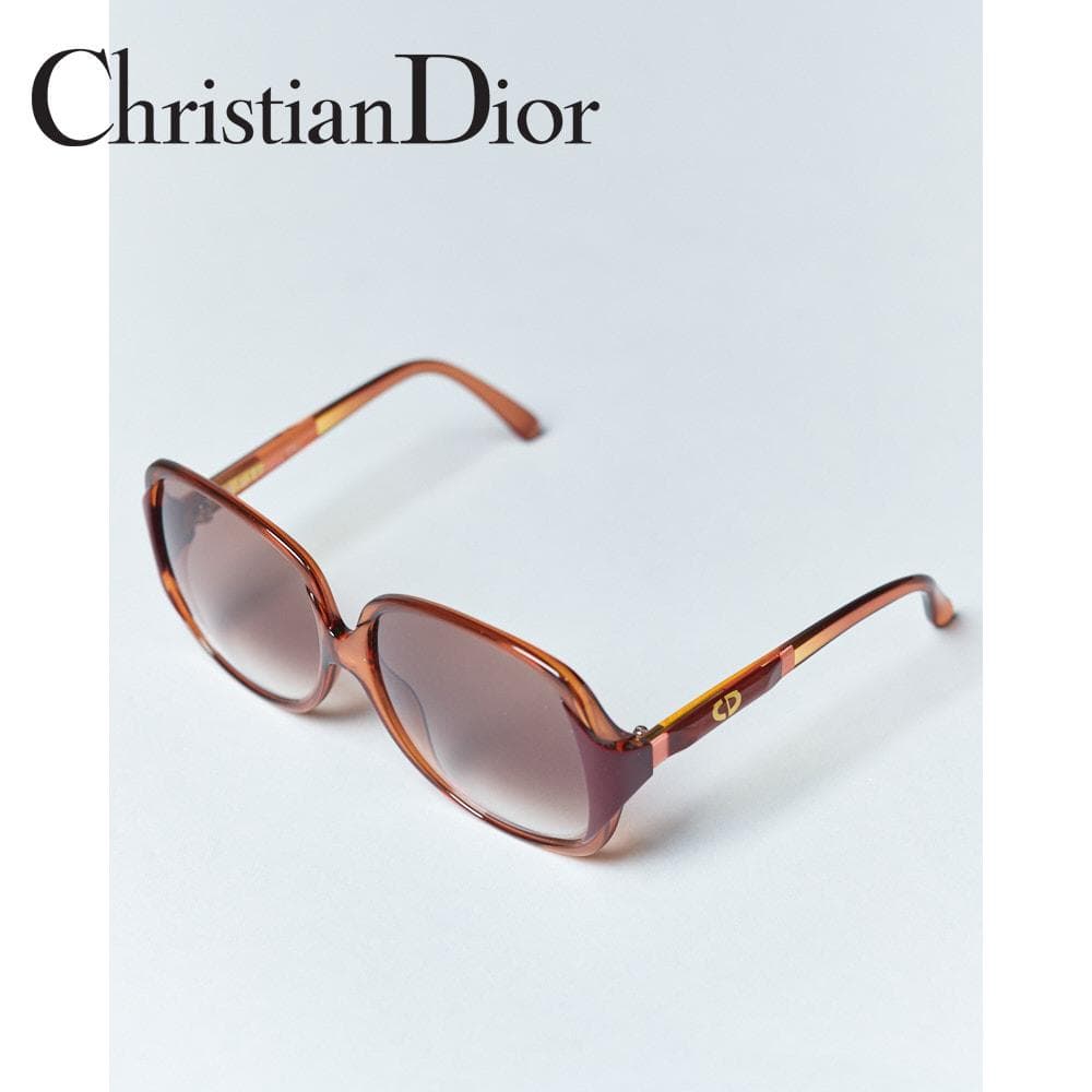 ケース付 70s-80s Christian Dior ヴィンテージサングラス