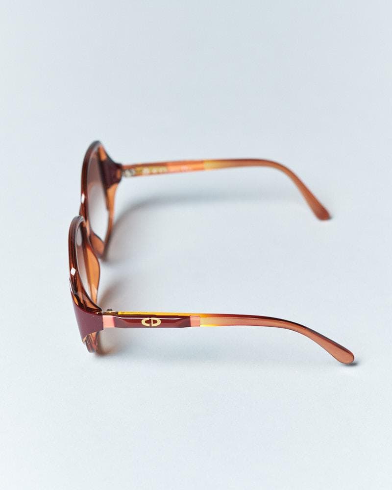 ケース付 70s-80s Christian Dior ヴィンテージサングラス