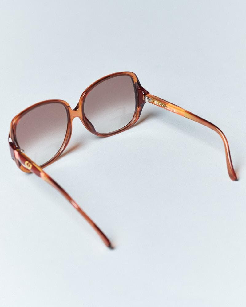 ケース付 70s-80s Christian Dior ヴィンテージサングラス